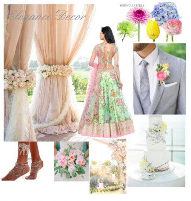 Spring Indian wedding Color Palette - Design board 